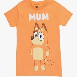 Orange Cartoon Graphic Women's Tee